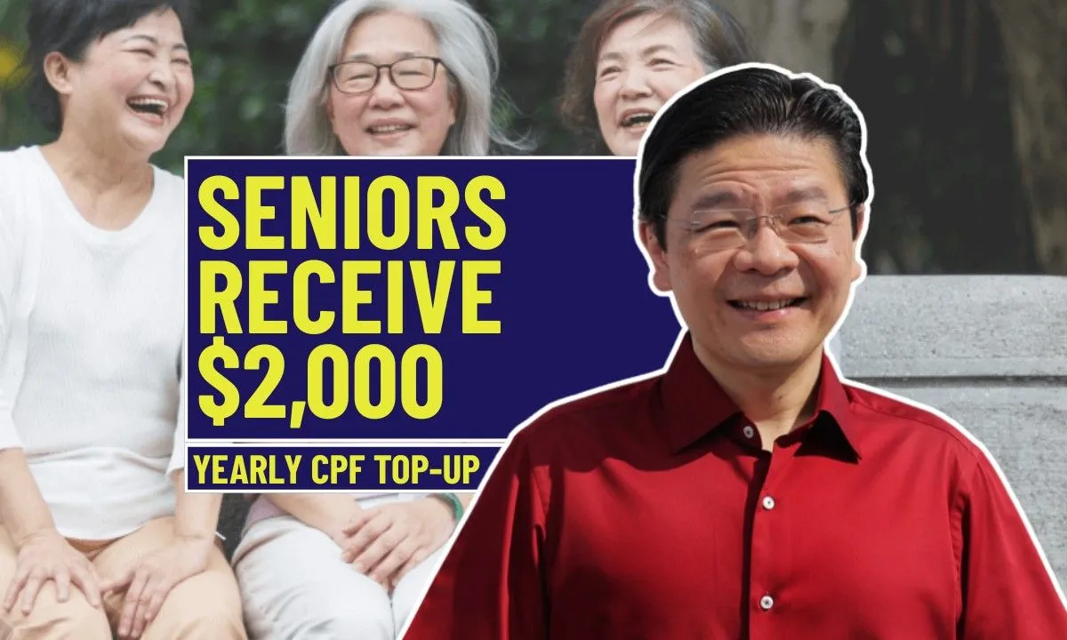 Singapore Seniors Receive $2,000 Yearly CPF Top-Up, Are You Eligible?